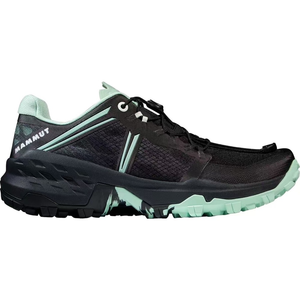 Mammut Women's Black and Mint Sneakers